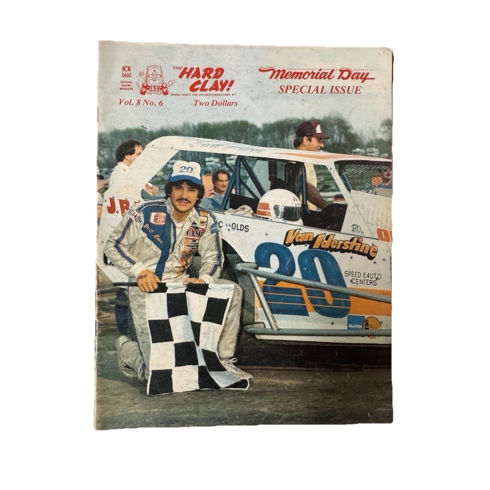 The Hard Clay 1982 Orange County Fair Speedway Program‎ Brett Hearn